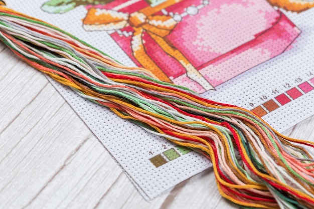 przykładowe hafty na tkaninach